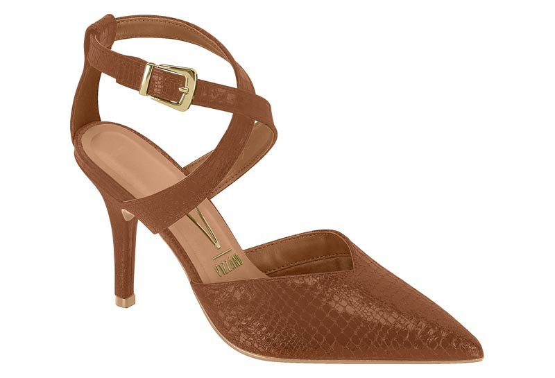 Zapato Feminino Verniz Croco London