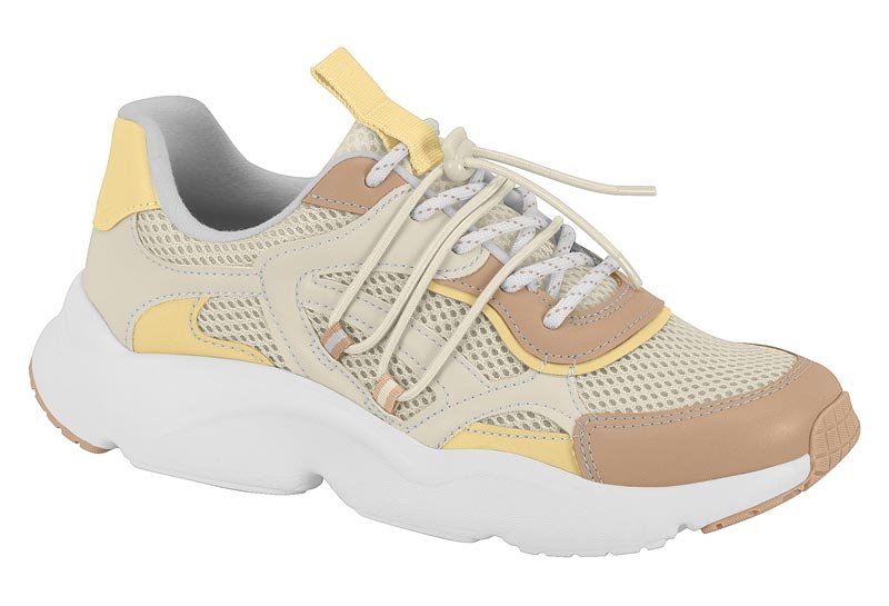 Zapato Casual Feminino Nylon Free Sport/Pelica