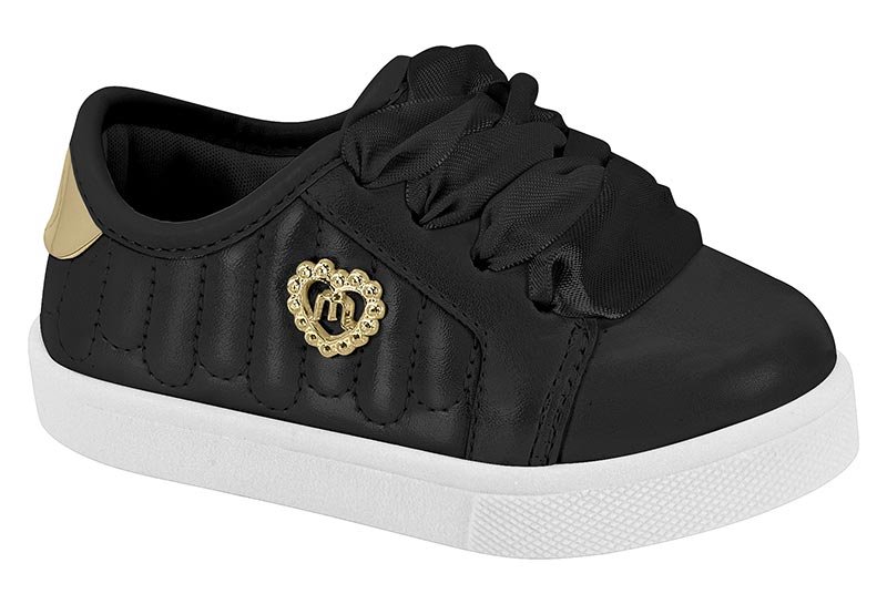 Zapato Casual Infantil Np Pele Strech/Np Turim/Met Glamour