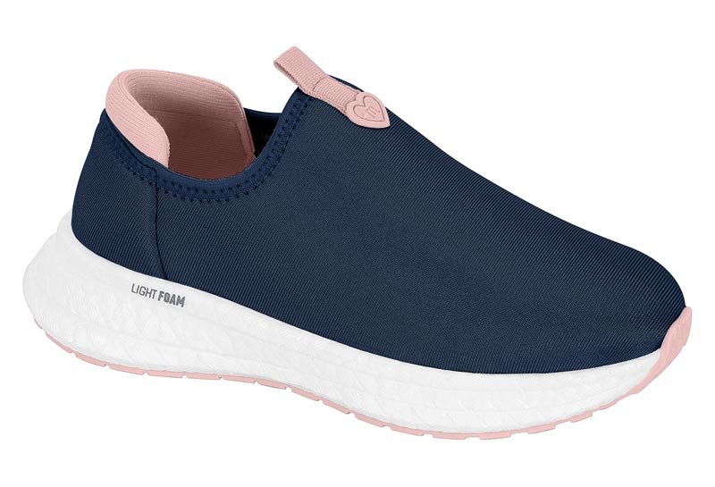 Zapato Casual Infantil Lycra Perola/Velvet