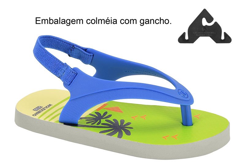 Sandalia Casual Infantil Tira Pronta Pvc/Tropical