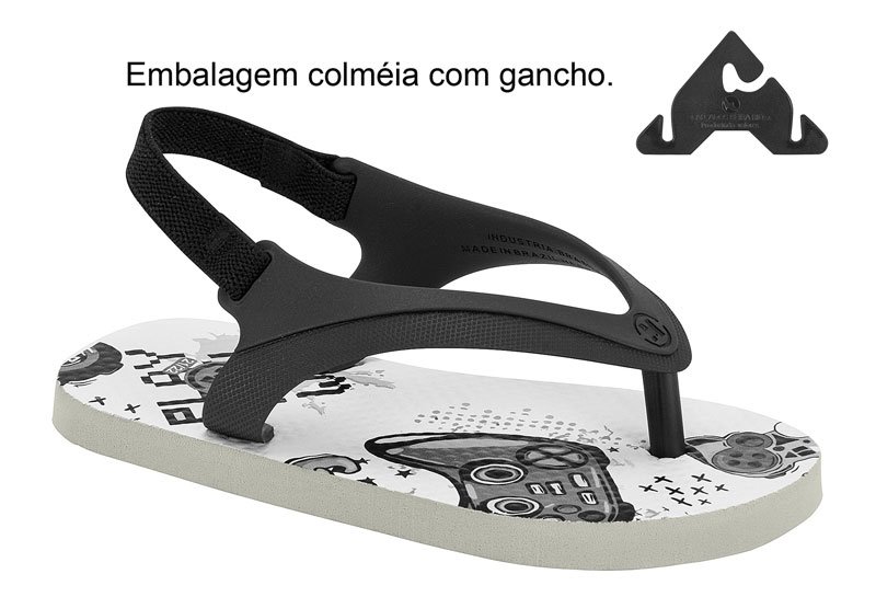 Sandalia Casual Infantil Tira Pronta Pvc/Game