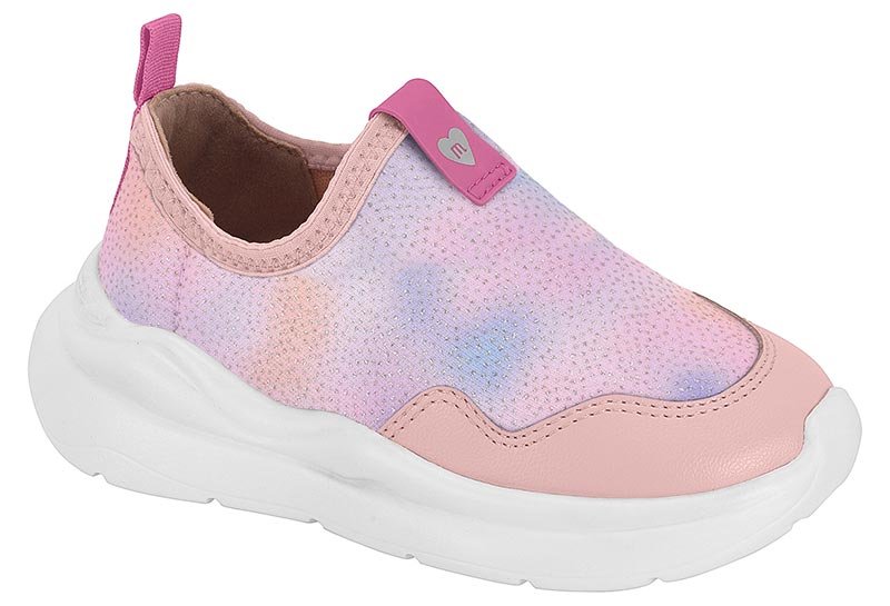 Zapato Casual Infantil Tecido Aquarela Shine/Napa Turim