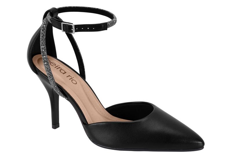 Zapato Feminino Napa Turim/Tira Pronta Strass