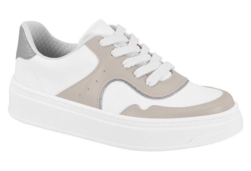 Zapato Casual Feminino Napa Turim Gales/Np Tur/Met Glam Pa