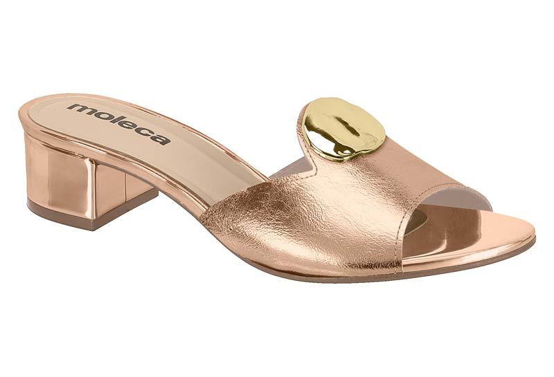 Sandalia Feminina Metalizado Nancy/Metal Glamour