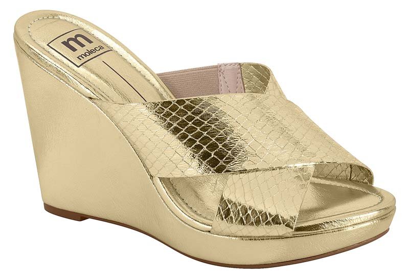 Sandalia Feminina Metalizado Snake/Metalizado Nancy