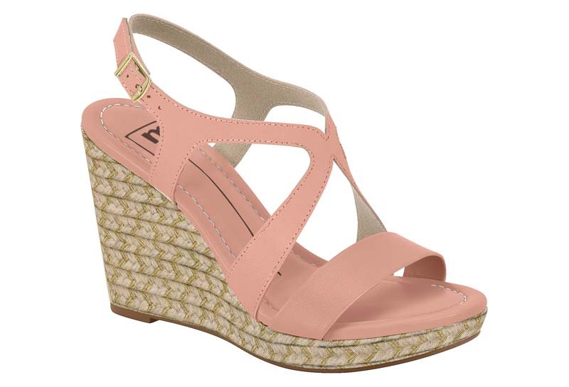 Sandalia Feminina Napa Turim/Tecido Corda