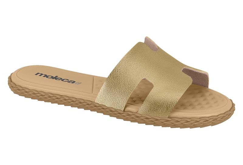 Sandalia Feminina Metalizado Viena