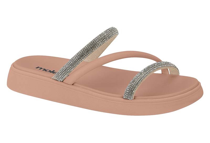 Sandalia Feminino Napa Turim/Tira Pronta Strass