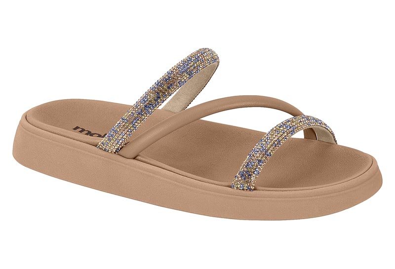 Sandalia Feminino Tira Glam/Tira Napa Turim