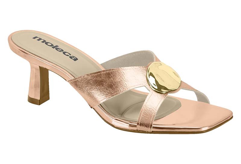 Sandalia Feminina Metalizado Nancy