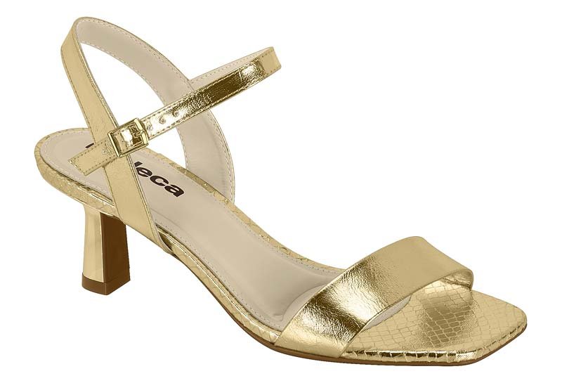 Sandalia Feminina Metalizado Nancy/Metalizado Snake