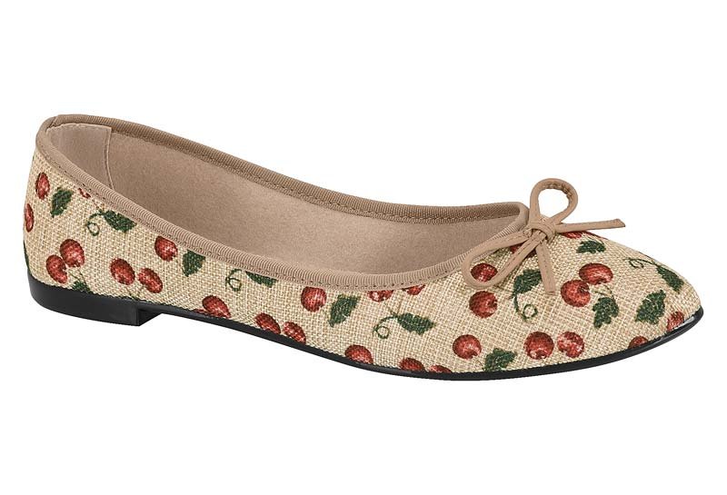 Zapatito Feminina Tecido Cereja Glow/Milano