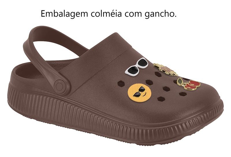 Sueco Feminino Gaspea Injetada Eva/Tira Pvc