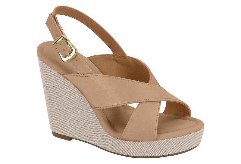 Sandalia Feminina Pelica/Tecido Tramado Belgica