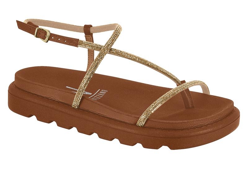 Sandalia Feminina Tira Pronta Xangai/Pelica