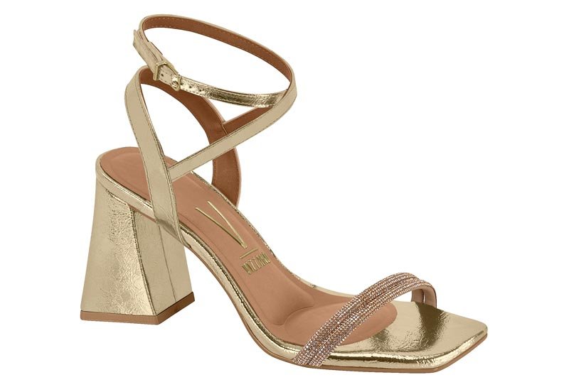 Sueco Feminino Tira Pr Xangai/Metalizado Milano