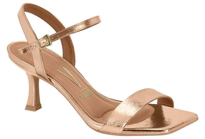 Sandalia Feminina Metalizado Milano