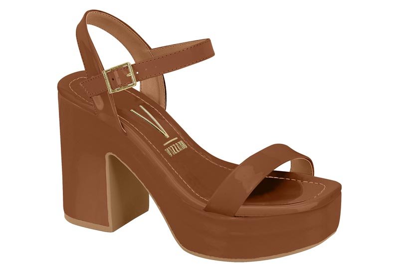 Sandalia Feminina Verniz Premium/Verniz Premium