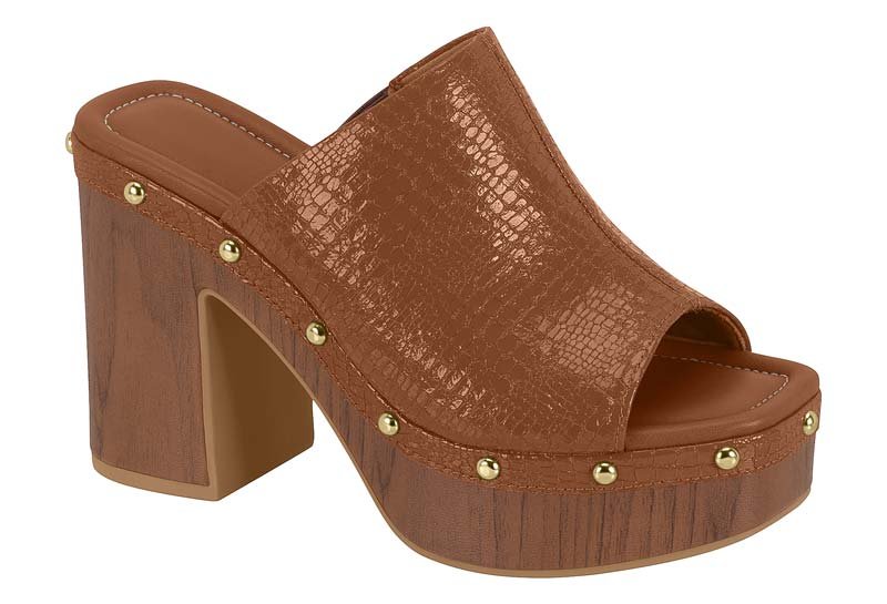 Sandalia Feminina Vz Croco London/Np Fachete Dubai