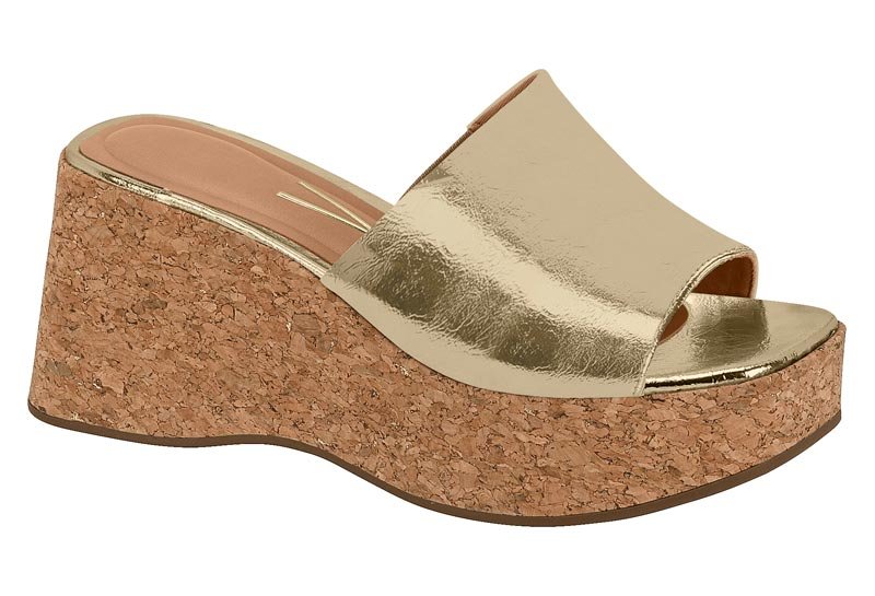 Sandalia Feminina Metalizado Milano