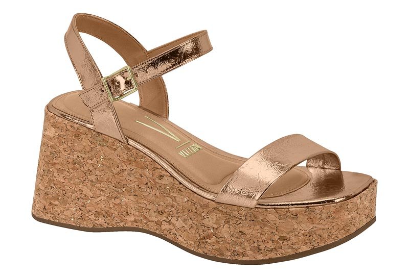 Sandalia Feminina Metalizado Milano