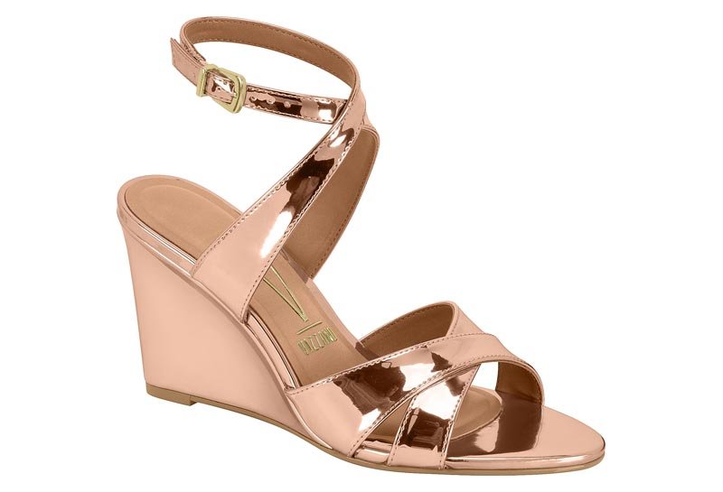 Sandalia Feminina Metal Glamour