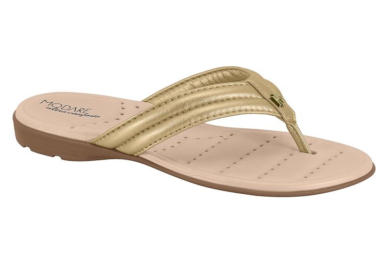 Sandalia Feminina Tira Pronta Cp/Np Suprema Metalizad