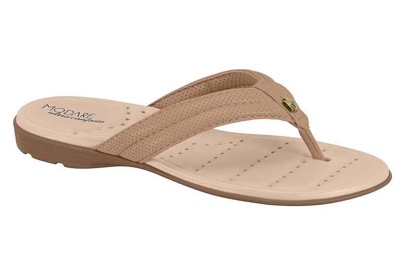 Sandalia Feminina Tira Pronta Cp/Np Pele Strech