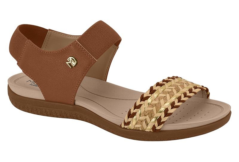 Sandalia Feminina Tira Pronta/Np Floa Nature/Elastico