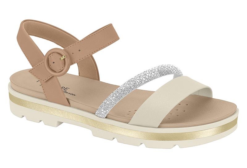 Sandalia Feminina Np Floather Nature/Tira Pronta Sagu