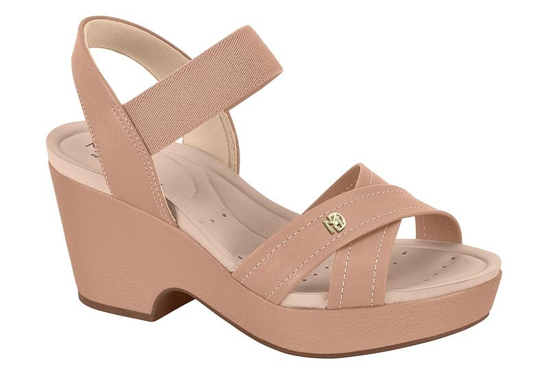 Sandalia Feminina Napa Floather Nature/Elastico