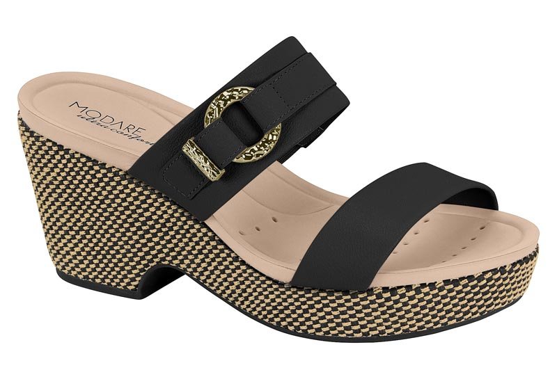 Sandalia Feminina Np Float Nature/Tec Tramad Positano