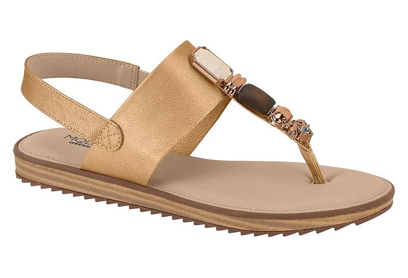 Sandalia Feminina Metalizado London