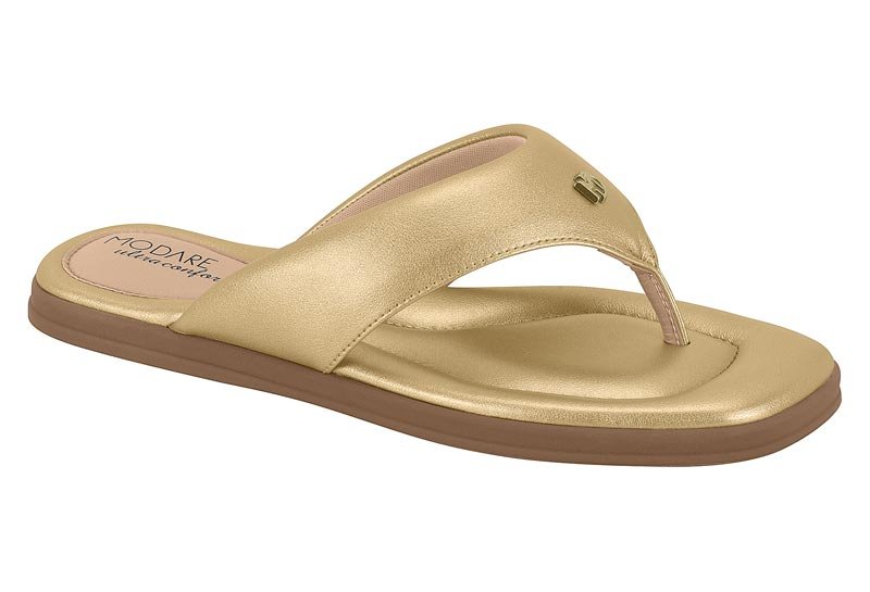 Sandalia Feminina Napa Suprema Metalizada