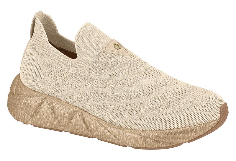 Zapato Casual Feminino Gaspea Knit Adana Lurex