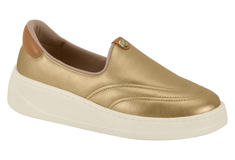 Zapato Casual Feminino Np Suprema Metalizada/Np Pele Strec