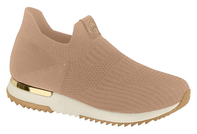 Zapato Casual Feminino Gaspea Knit Alba/Np Pele Strech