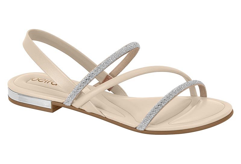 Sandalia Feminina Tp Strass/Tp Pele Strech/Napa Turim