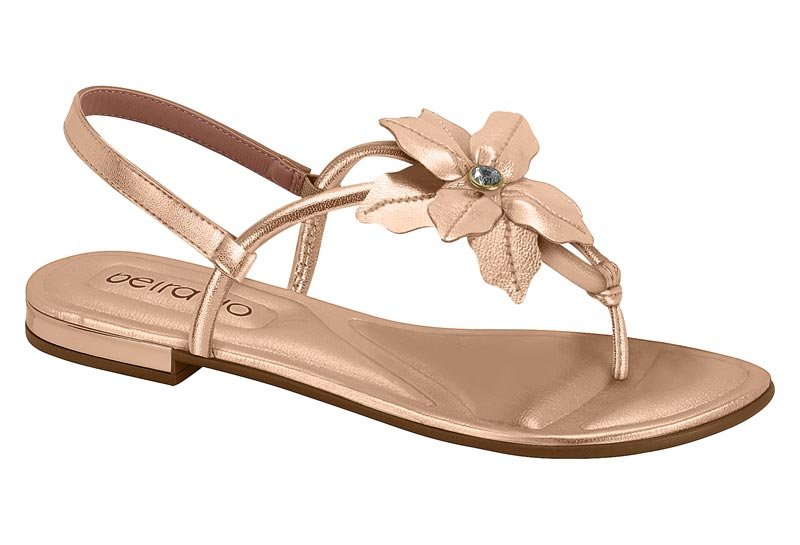 Sandalia Feminina Tira Pronta Brilho Italia/Brilho It