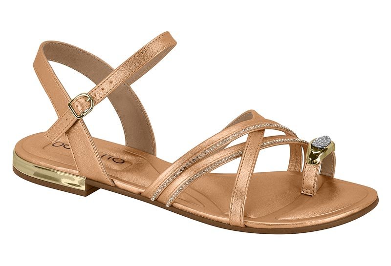 Sandalia Feminina Metalizado London