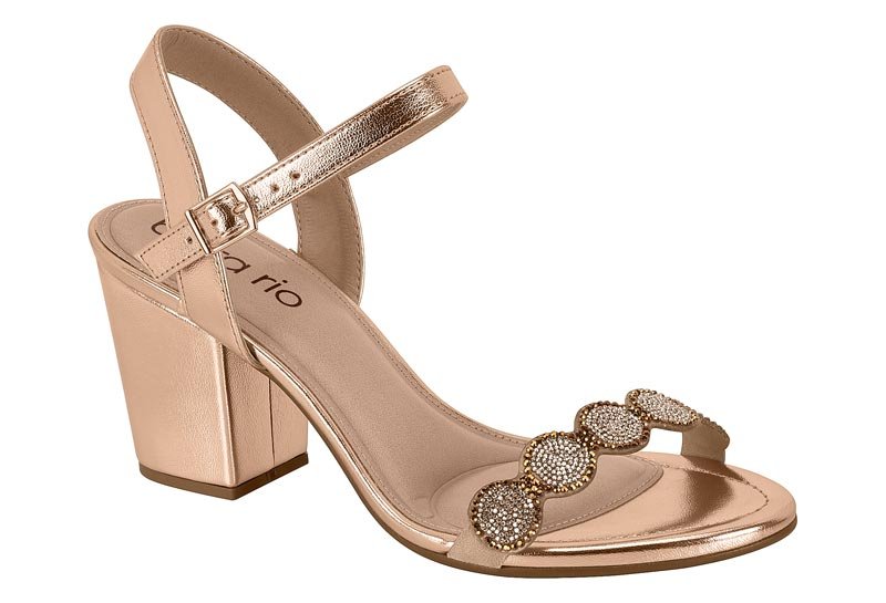 Sandalia Feminina Gaspea Pronta Imola/Brilho Italia