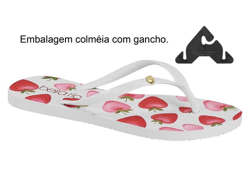 Sueco Feminino Tira Pronta Pvc/Morangos
