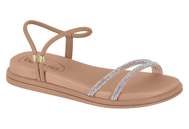 Sandalia Feminina T Pta Pele Strech/T Pta 6mm Glam