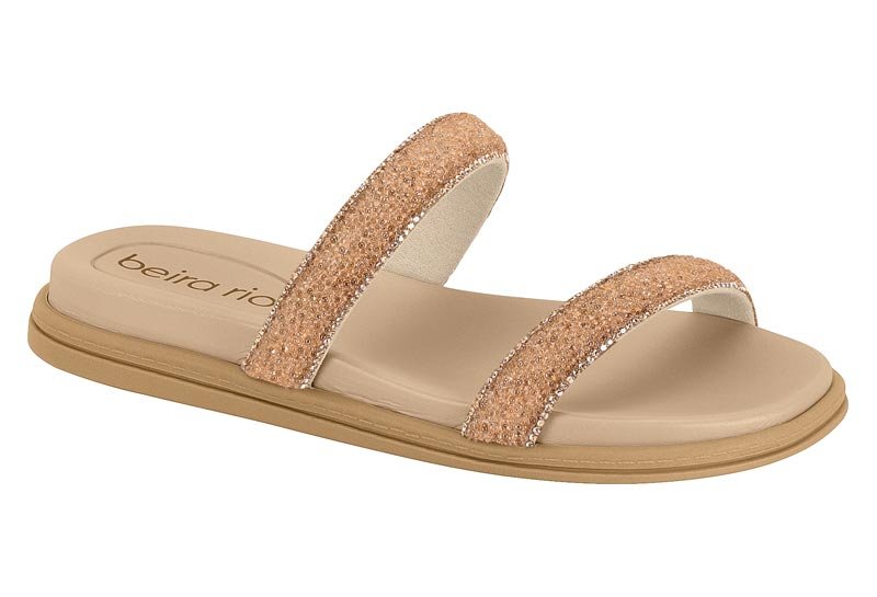 Sandalia Feminina Tira Pronta Cascalho/T Pta Np Turim