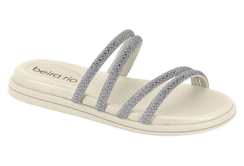 Sandalia Feminina Tira Pronta Strass