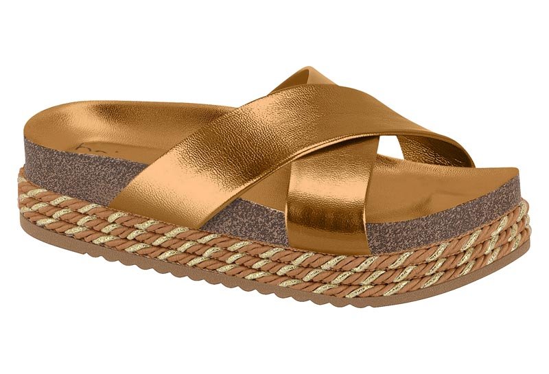 Sandalia Feminina Brilho Italia